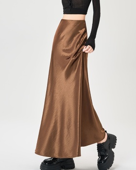 Slim high waist long skirt autumn skirt for women