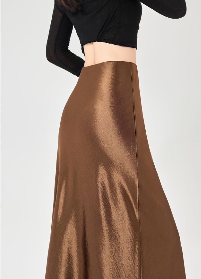 Slim high waist long skirt autumn skirt for women