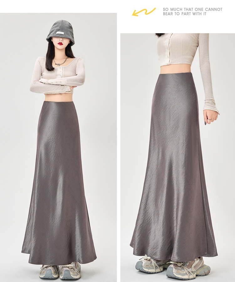 Slim high waist long skirt autumn skirt for women