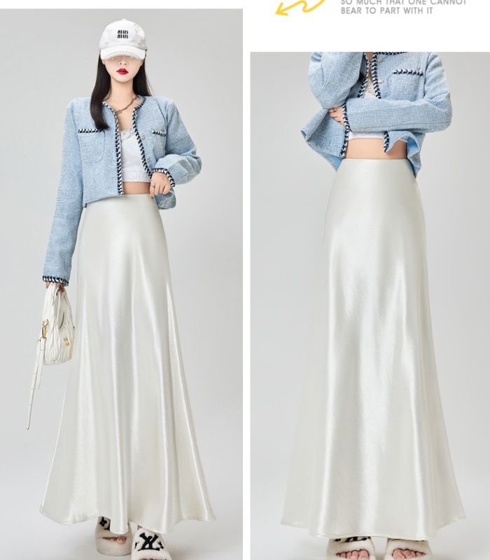 Slim high waist long skirt autumn skirt for women