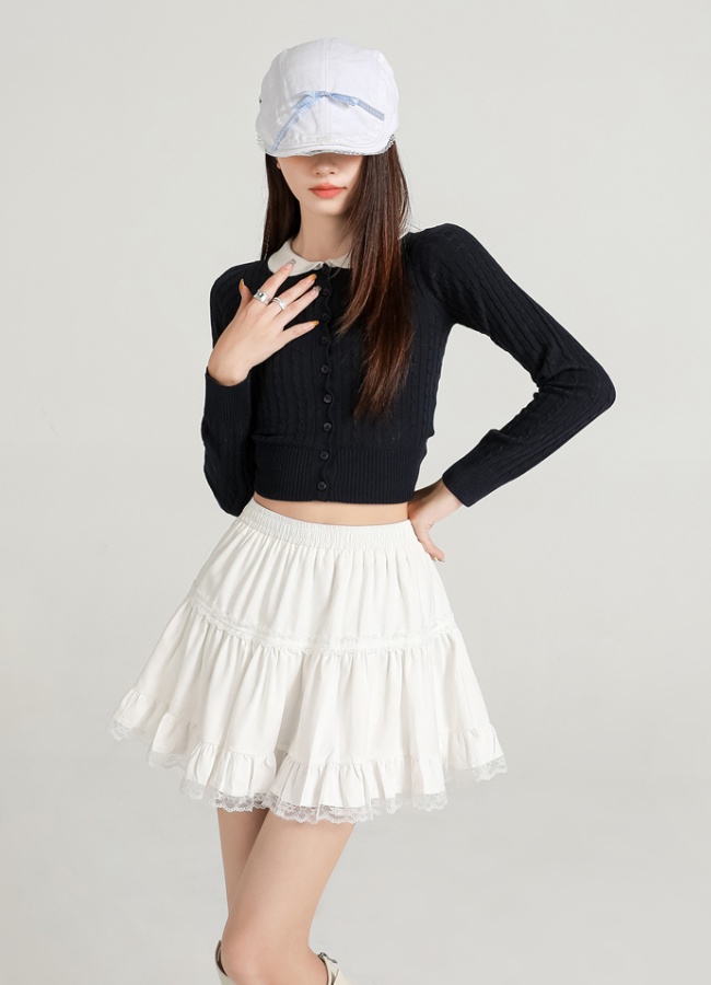 Cake autumn short skirt high waist anti emptied skirt for women