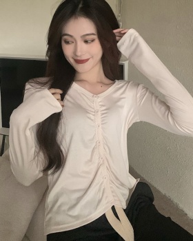 Long sleeve Korean style autumn slim sexy tops