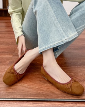 Low France style soft soles flattie for women