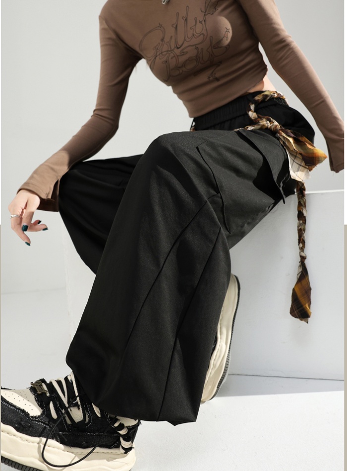 Slim autumn belt Casual sports pants for women