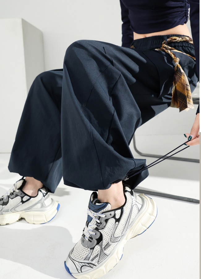 Slim autumn belt Casual sports pants for women