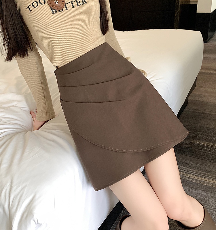 Autumn and winter irregular short skirt