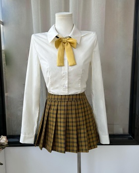 College style cardigan shirt a set for women