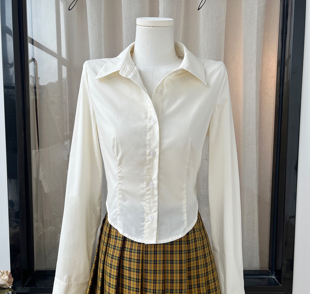 College style cardigan shirt a set for women