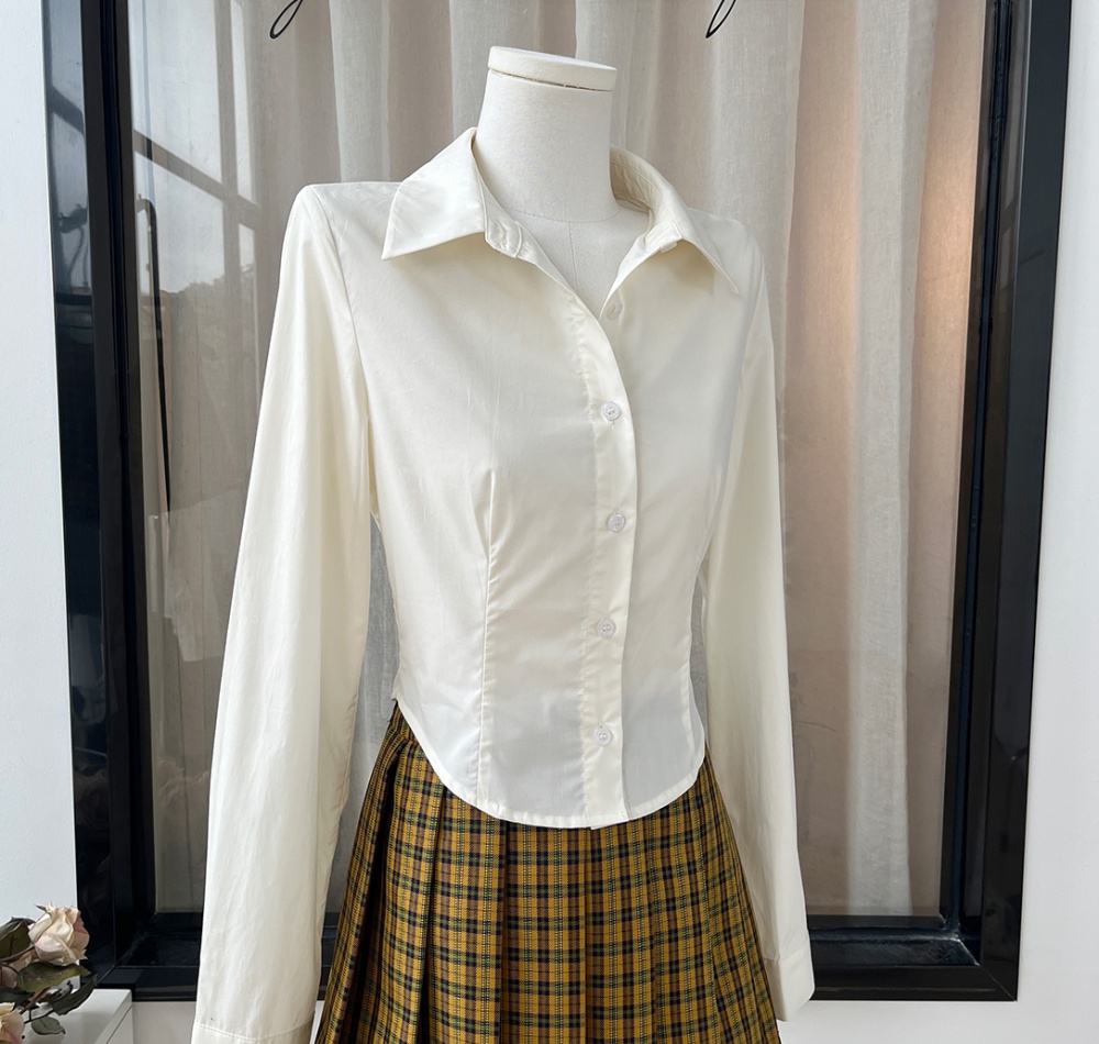 College style cardigan shirt a set for women
