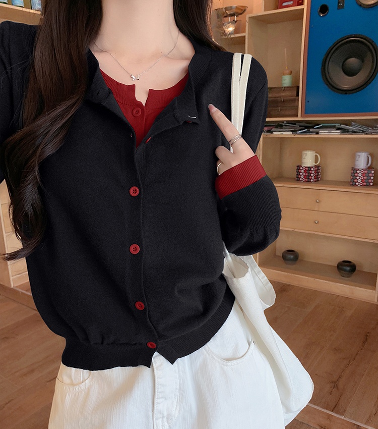 Unique bottoming shirt autumn and winter cardigan