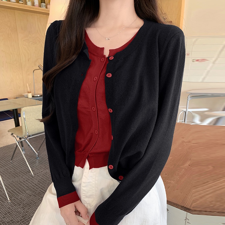 Unique bottoming shirt autumn and winter cardigan