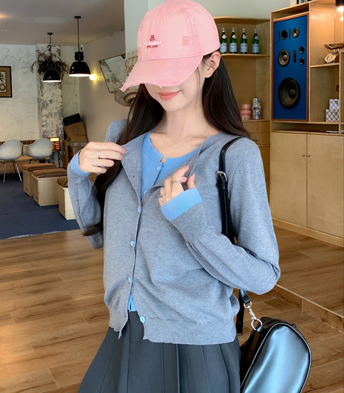 Unique bottoming shirt autumn and winter cardigan