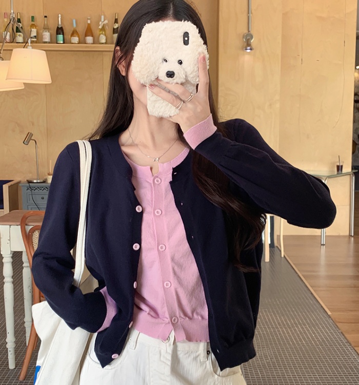 Unique bottoming shirt autumn and winter cardigan