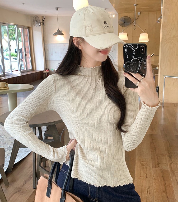 Autumn and winter commuting tops niche bottoming shirt