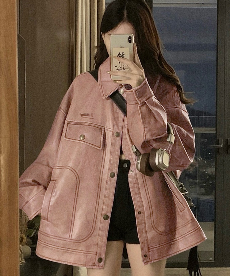 Locomotive retro coat couples work clothing for women
