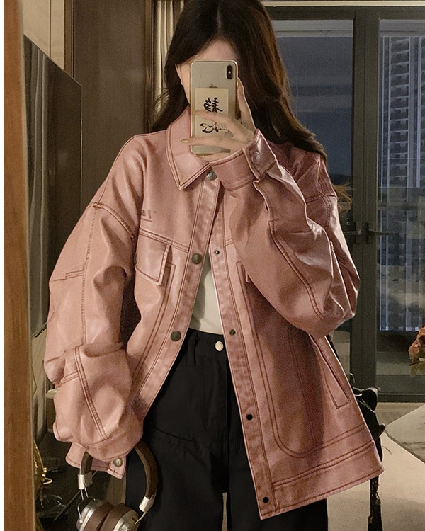 Locomotive retro coat couples work clothing for women