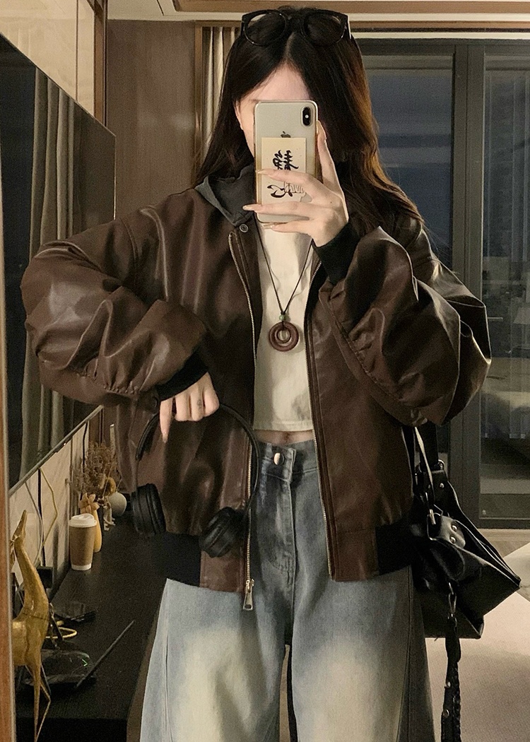 Removable autumn couples coat short hooded jacket