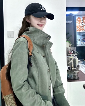 Pinched waist short coat autumn jacket for women