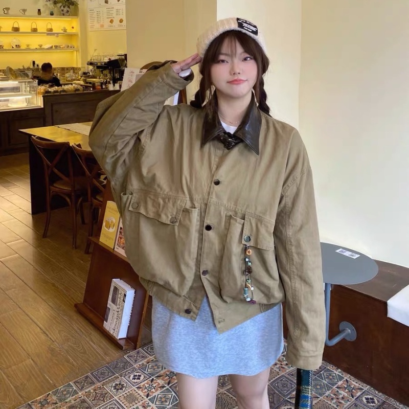 Autumn American style coat couples work clothing