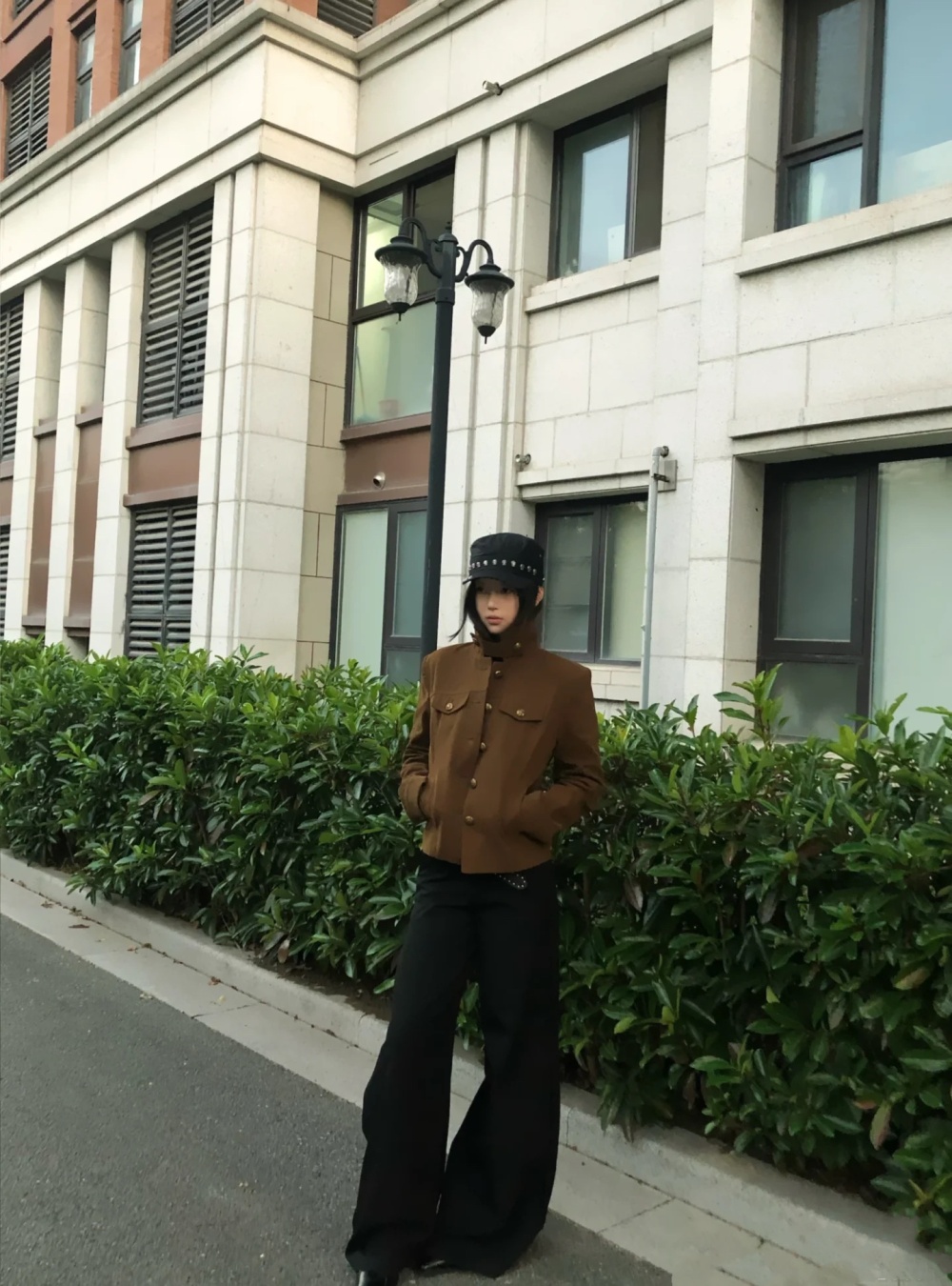 Modern all-match coat lapel work clothing