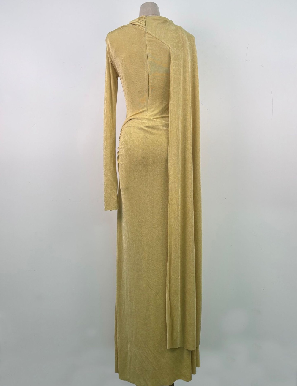 Autumn and winter temperament long dress asymmetry niche dress