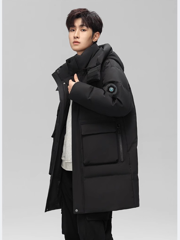 Couples down thick coat thermal winter loose cotton coat