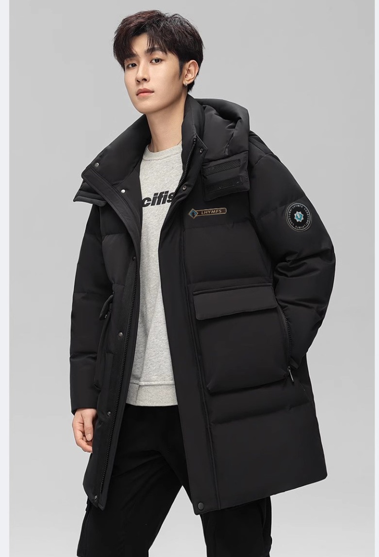 Couples down thick coat thermal winter loose cotton coat