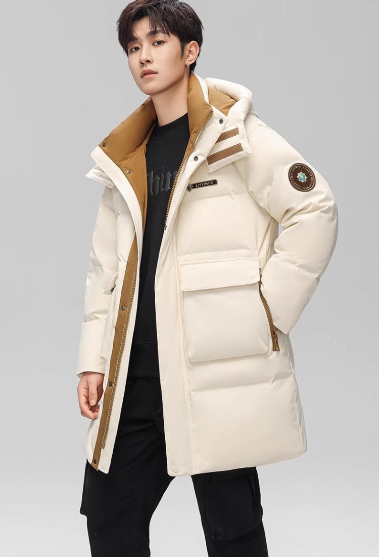 Couples down thick coat thermal winter loose cotton coat