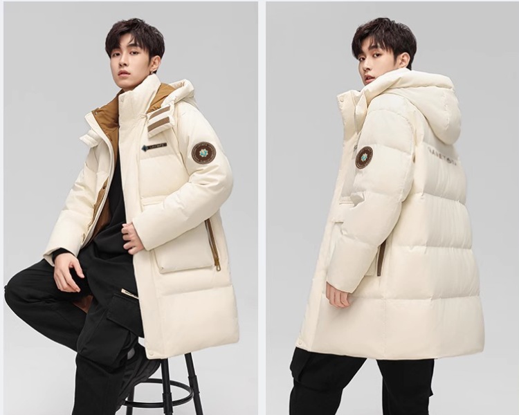 Couples down thick coat thermal winter loose cotton coat