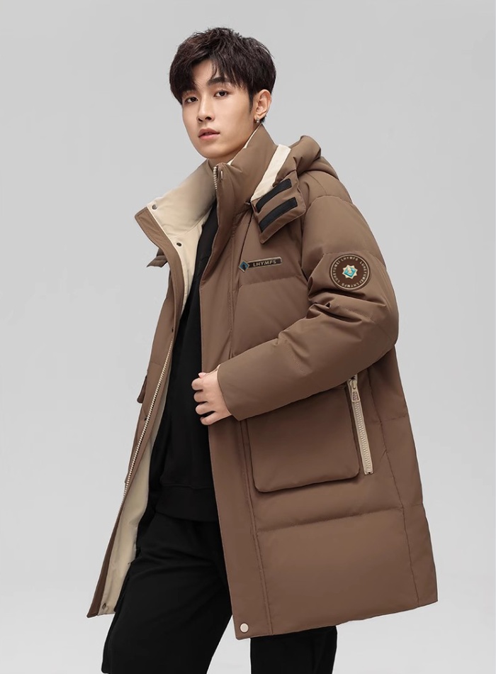 Couples down thick coat thermal winter loose cotton coat