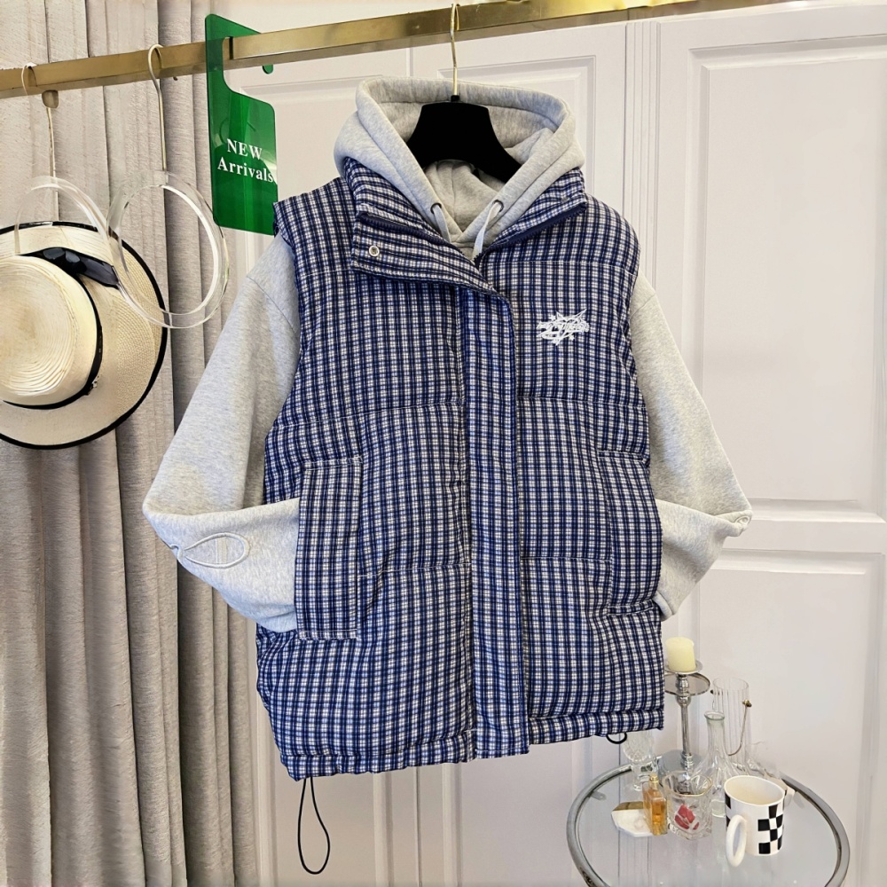 Loose coat sleeveless cotton coat for women