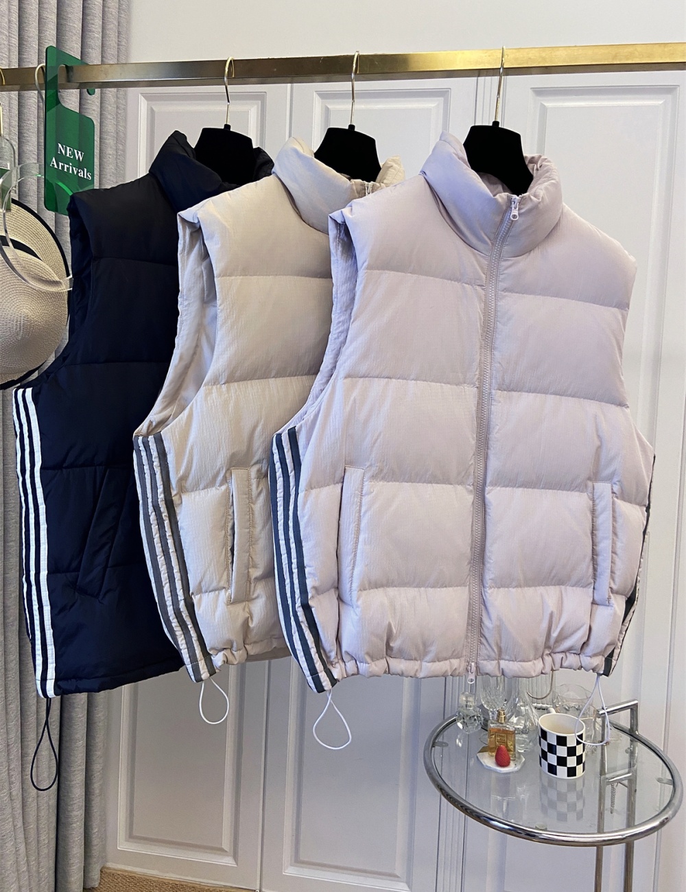 Cstand collar thick waistcoat thermal large yard coat
