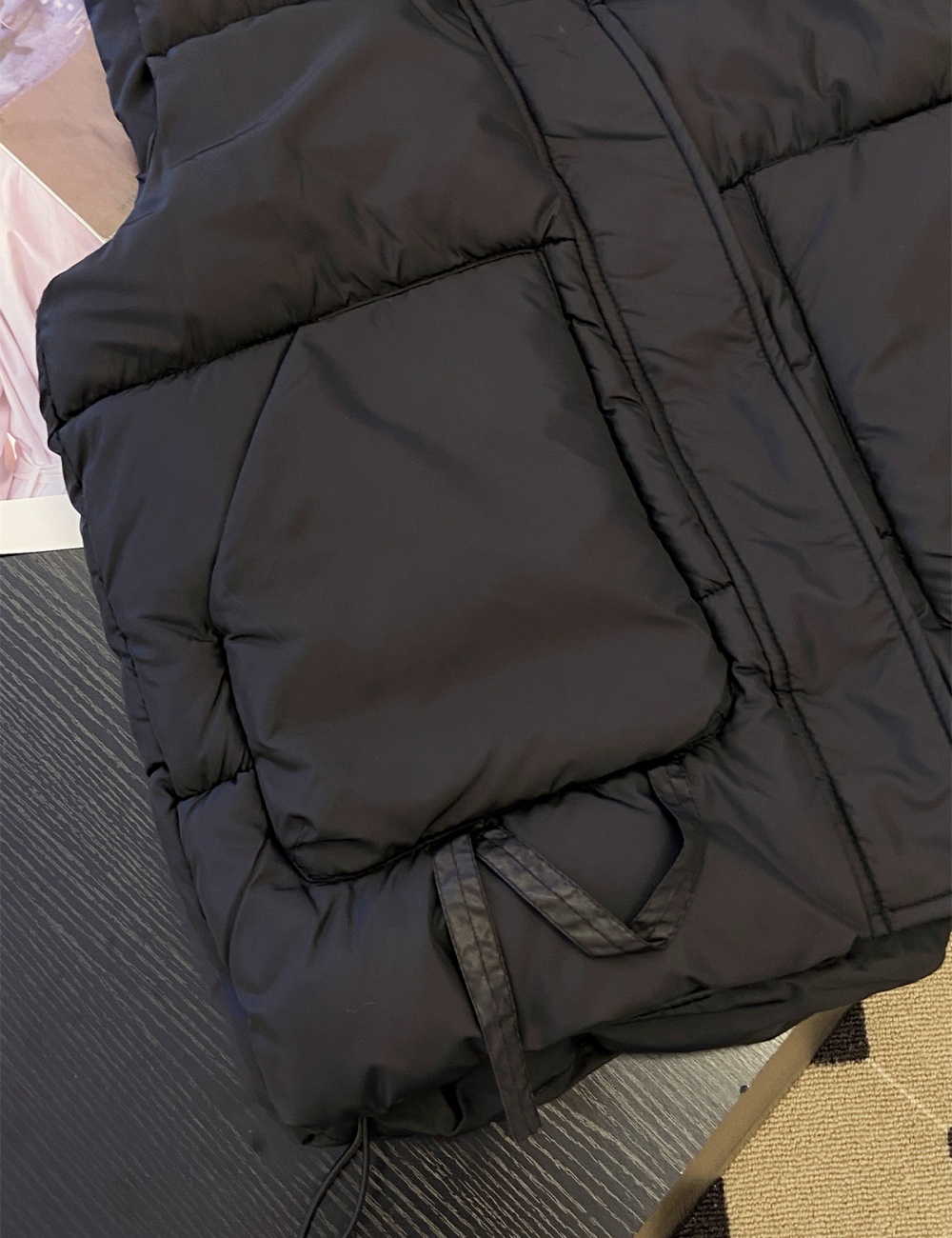 Cstand collar short cotton coat large yard vest for women