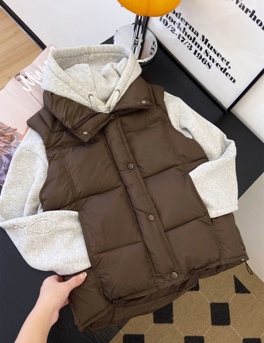 Loose large yard cotton coat thick waistcoat for women