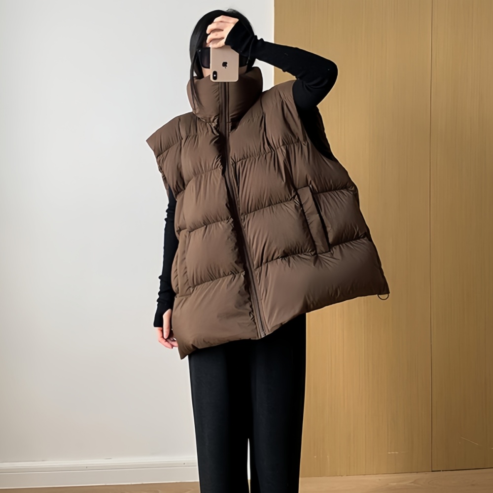 Slim wears outside waistcoat autumn and winter cotton coat