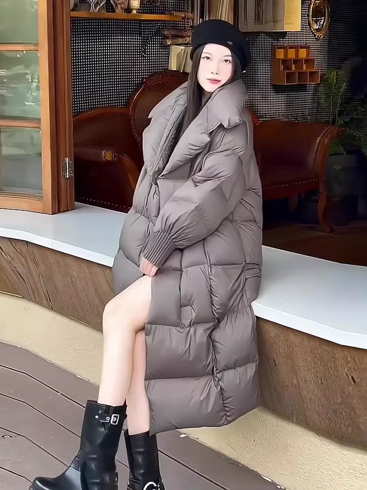 Korean style fashion bread clothing large lapel coat