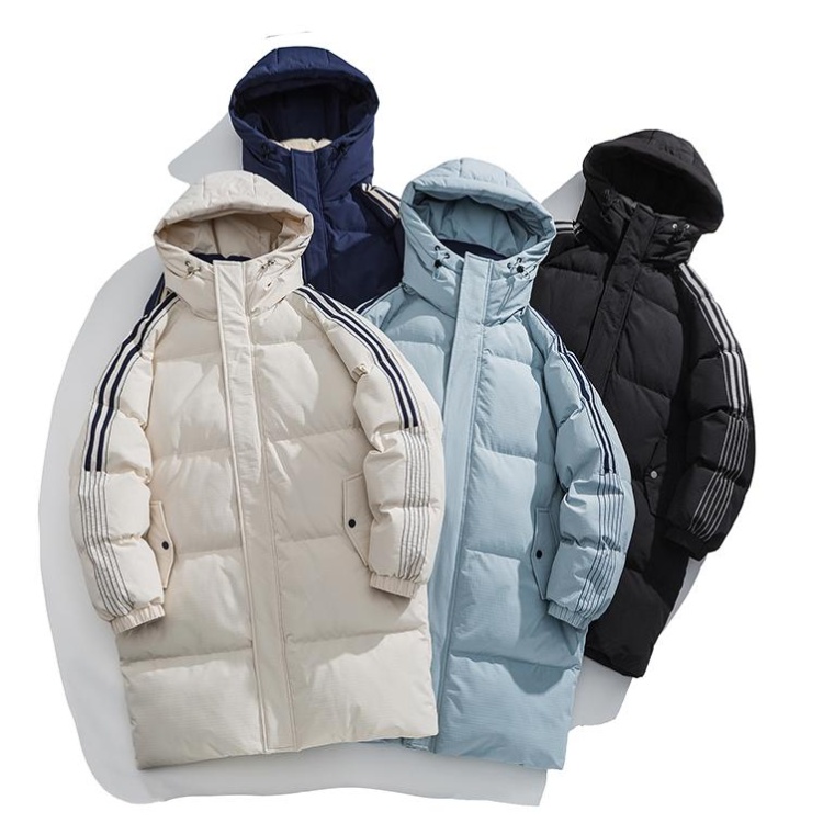 Wears outside windproof cotton coat hooded thick coat