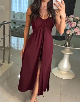 Sling dress pure shorts 2pcs set for women