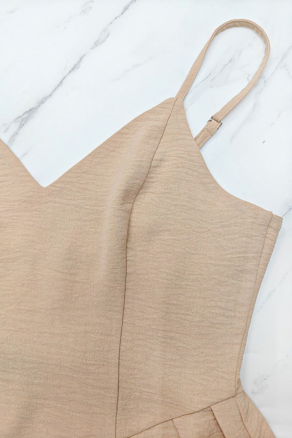 European style A-line V-neck Casual sling dress