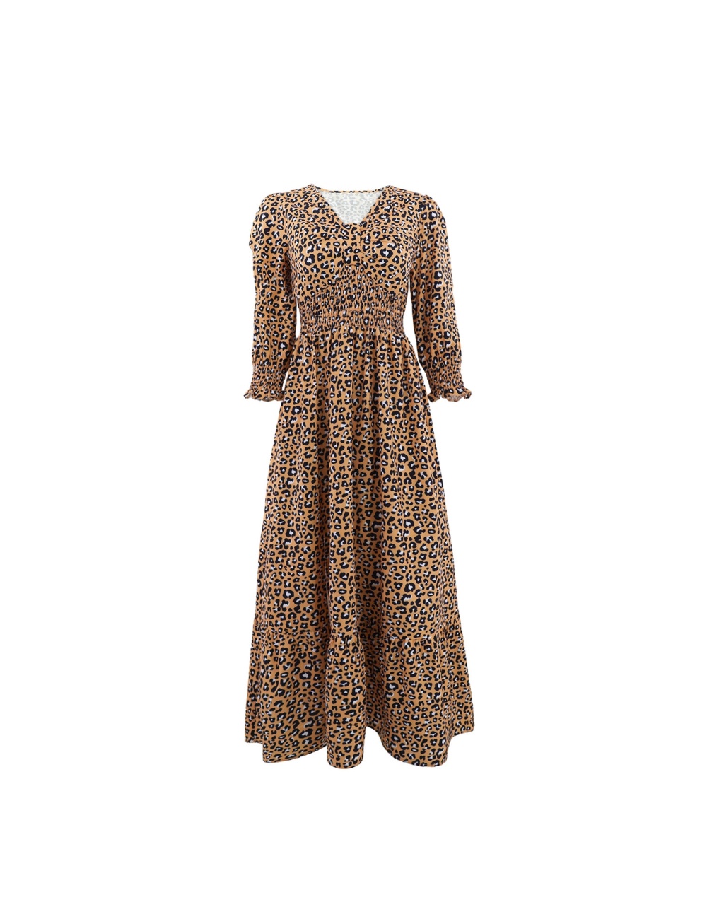Casual long sleeve vacation European style dress