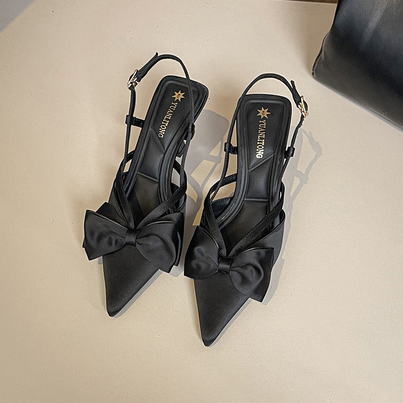 Temperament shoes bow high-heeled shoes for women