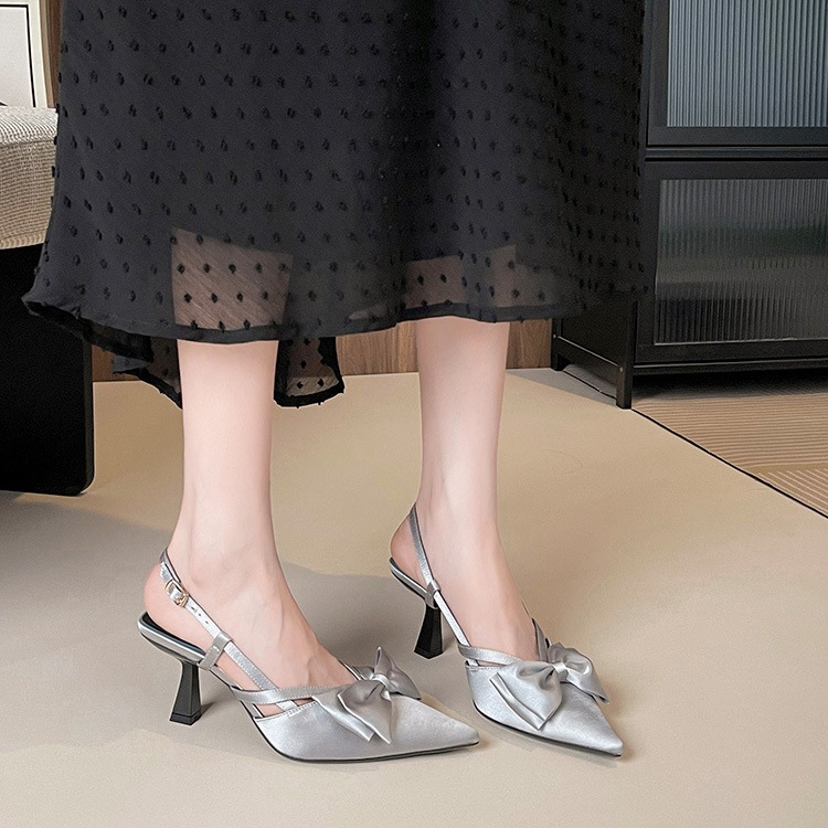 Temperament shoes bow high-heeled shoes for women