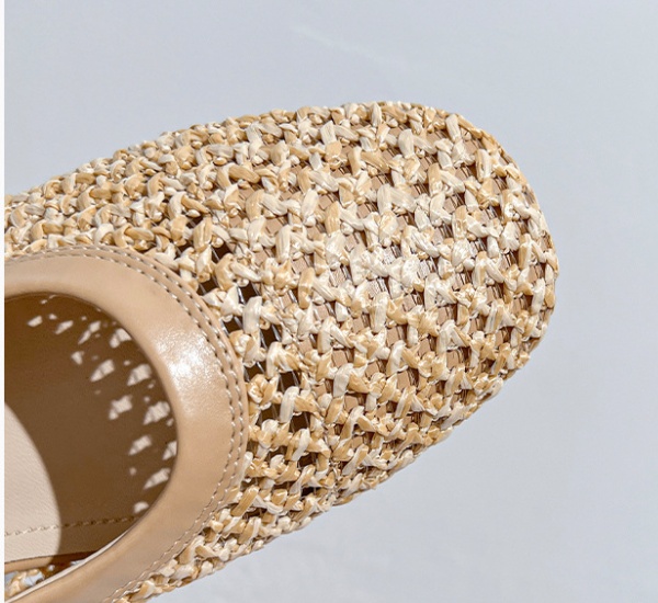 Soft soles hollow weave temperament autumn shoes for women