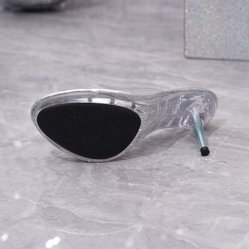 Summer platform transparent shoes for women