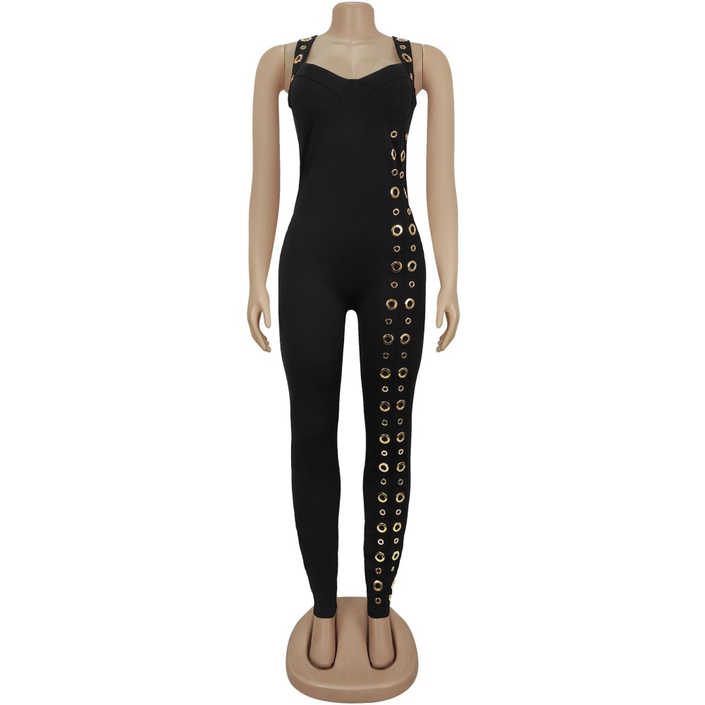Sexy slim fashion shoulder strap jumpsuit