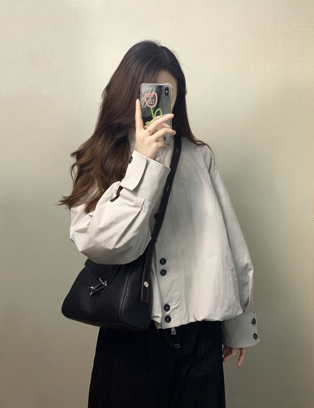 All-match commuting windbreaker bud autumn jacket for women