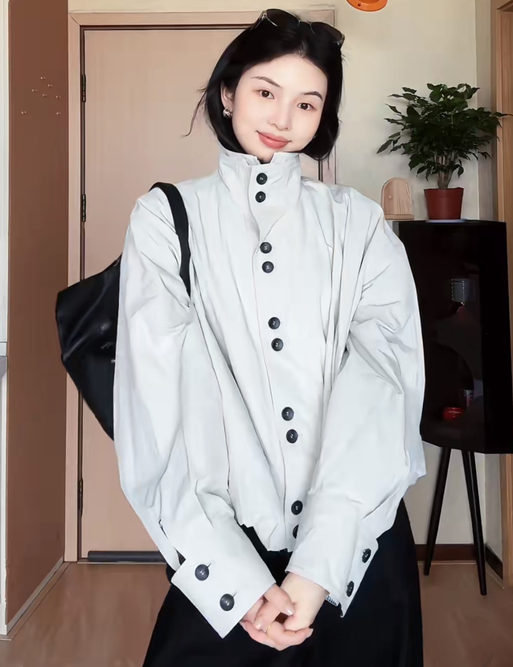 Bud loose autumn windbreaker temperament short coat