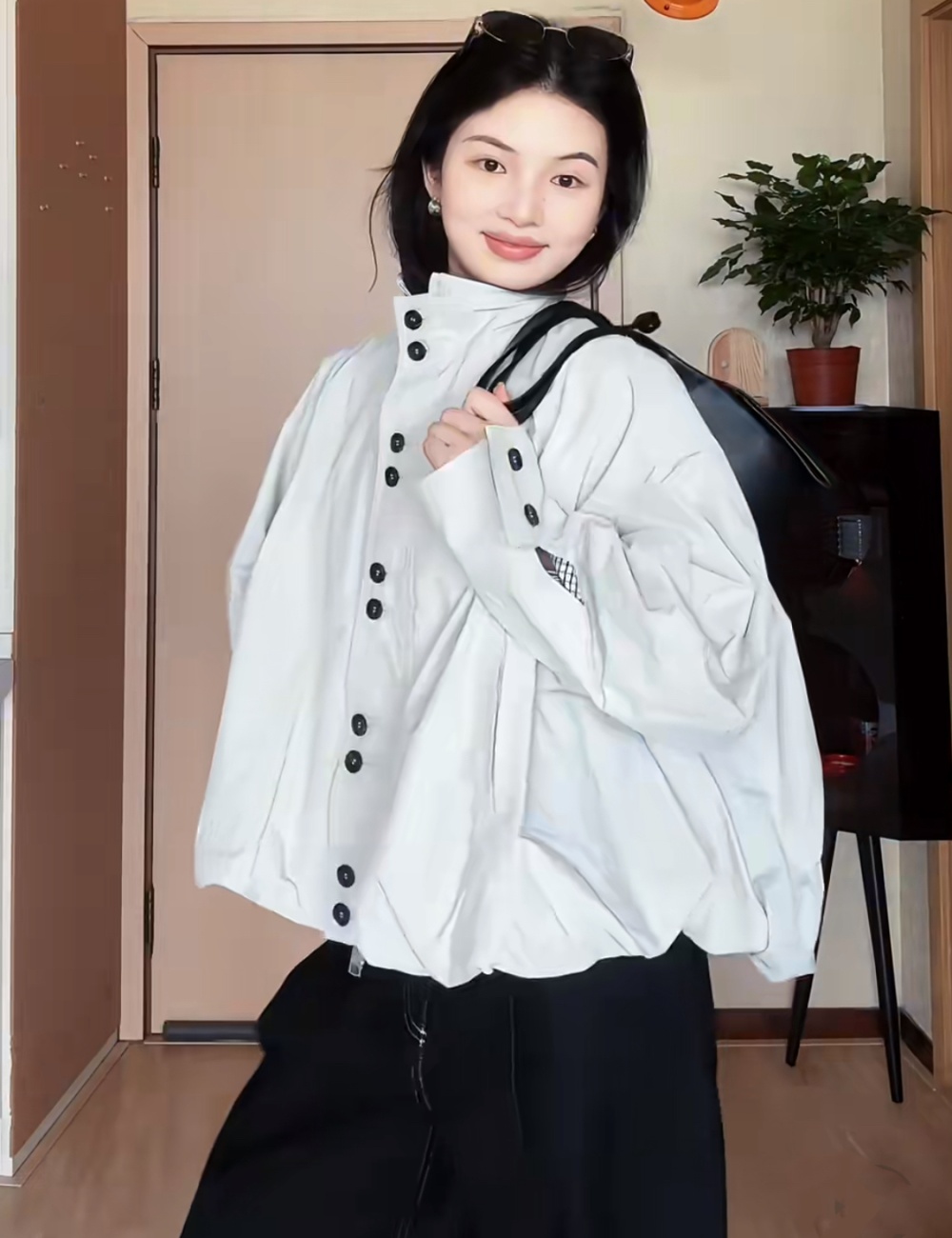 Bud loose autumn windbreaker temperament short coat