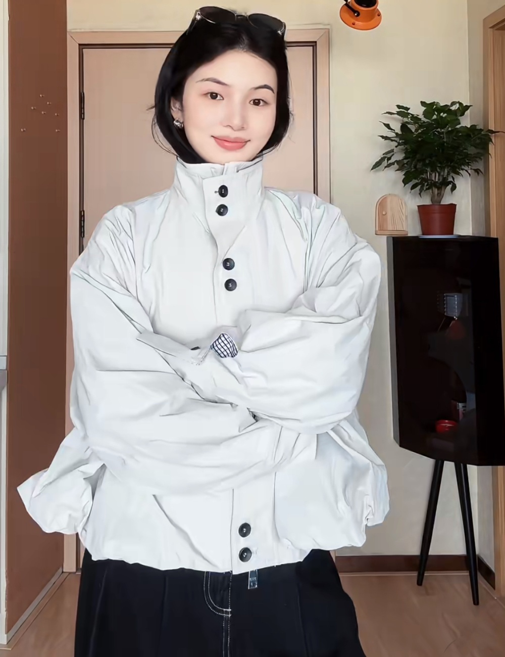 Bud loose autumn windbreaker temperament short coat