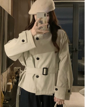 Korean style cstand collar coat autumn short windbreaker